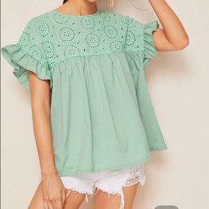 Shein ruffle top